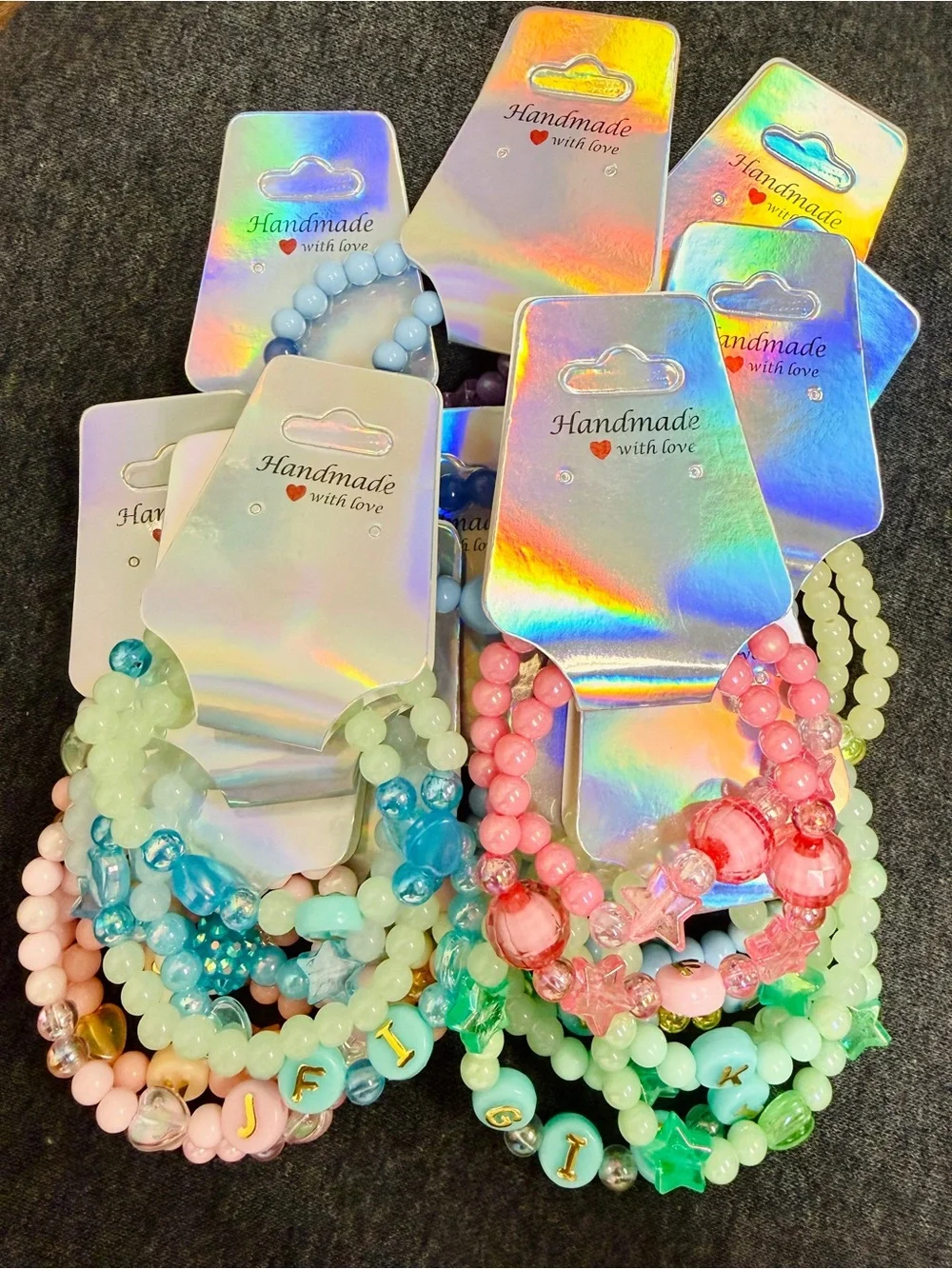Girls’ Initial Bracelet Sets